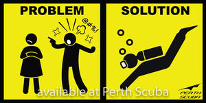 Problem & Solution sticker