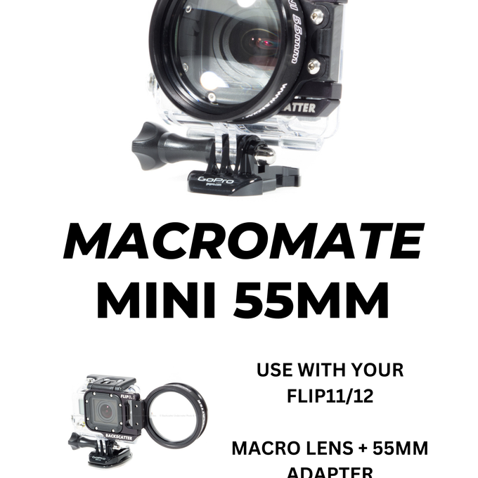 Macromate Mini Underwater Macro Lens for GoPro with Flip Filter Holder