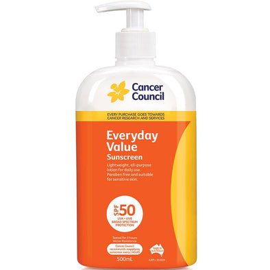 Everyday Value Sunscreen SPF50 500ml