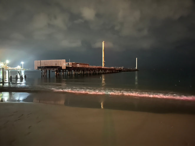 Near perfect conditions at Bulk Jetty night dive