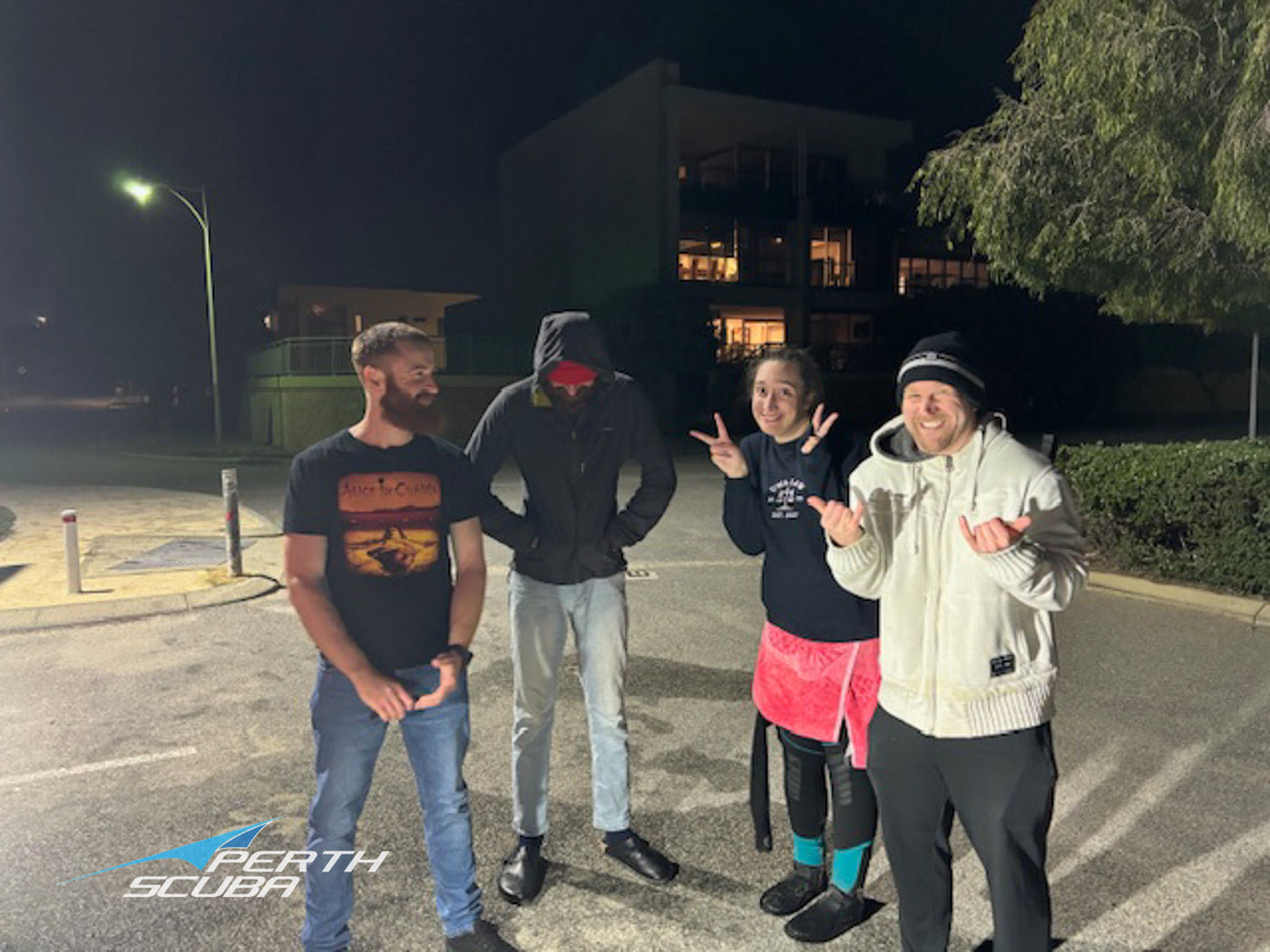 Chilly dive with four intrepid explorers