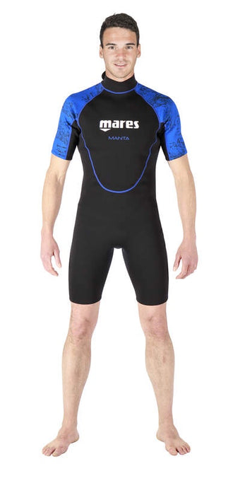 Shorty Manta Snorkeling Wetsuit 2.2mm Mens