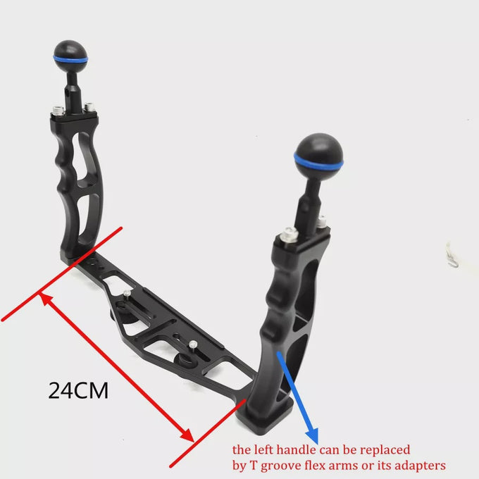 Aluminium camera tray for compact camera housings