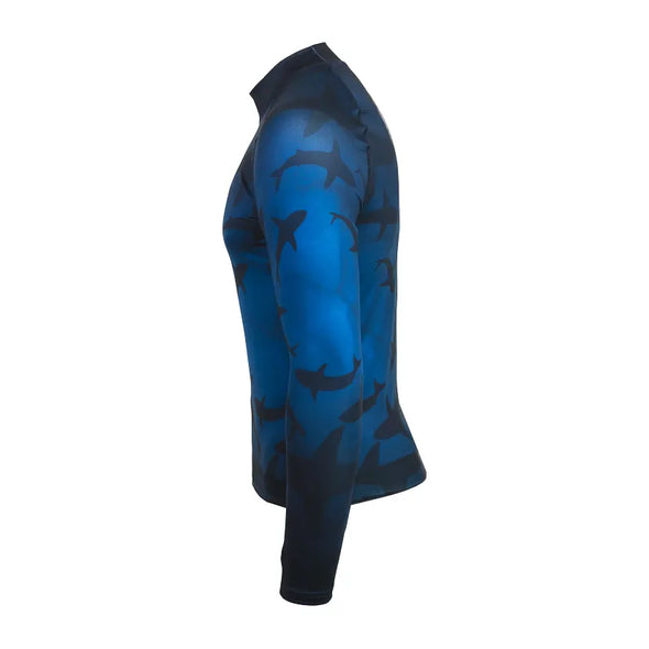 T-Flex Long Sleeve Mens Shark Rash Guard