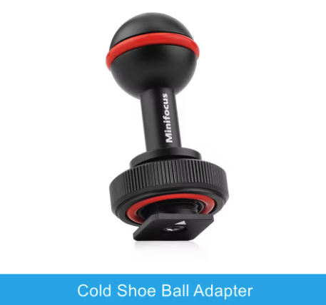 Cold Shoe 1" Ball Adapter