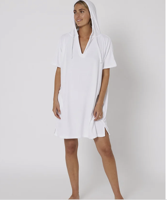 Ladies V Neck Hooded Poncho