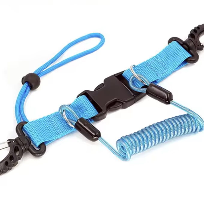 Coiled Lanyard with Clips