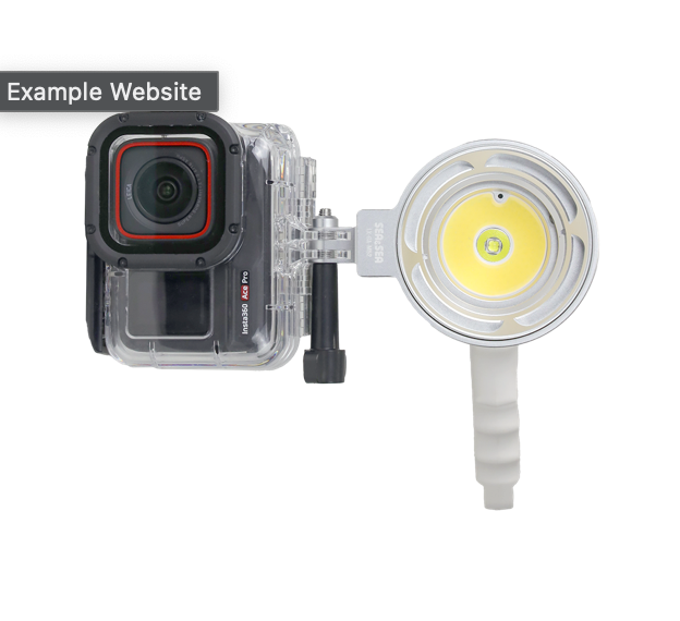 LX 4000 Action Camera Dive Light Set (White)