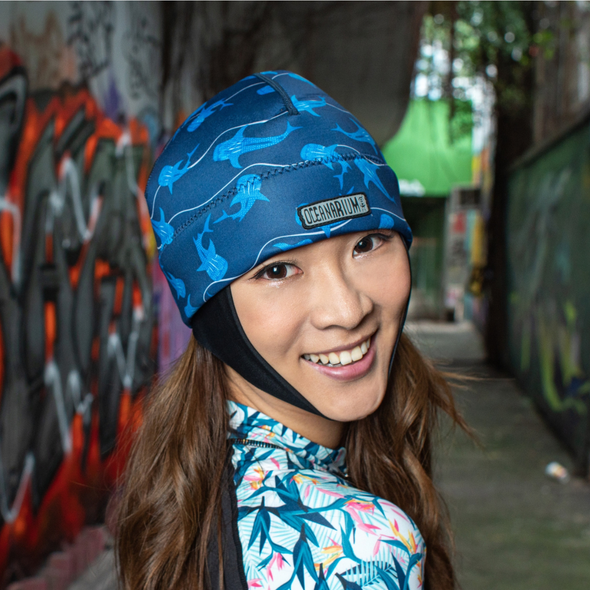 Whaleshark neoprene beanie