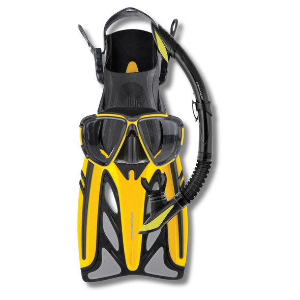 Crystal Mask Snorkel & Fin Set