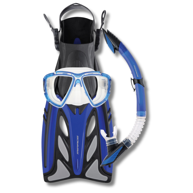 Crystal Mask Snorkel & Fin Set