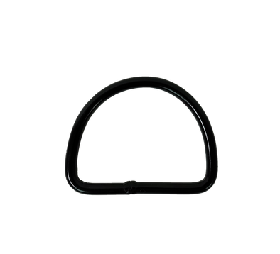 D-ring Black Aluminium