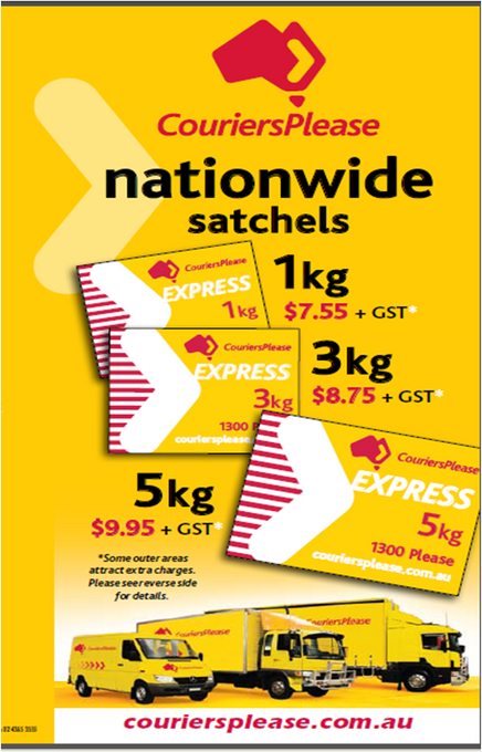 CouriersPlease Satchels