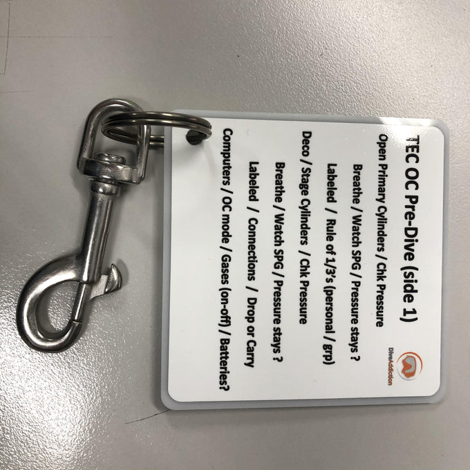 Pre-Dive check list - technical