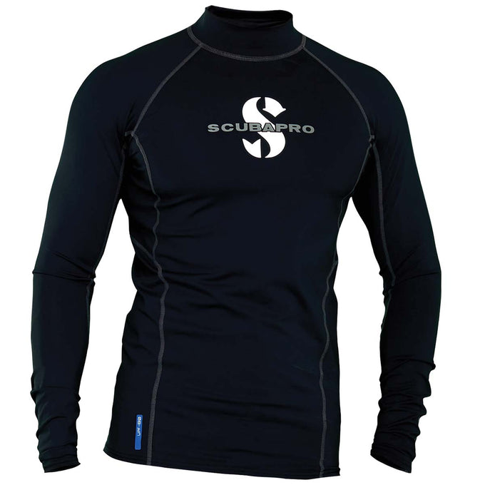 T-Flex Mens Rash Guard Long Sleeve Black