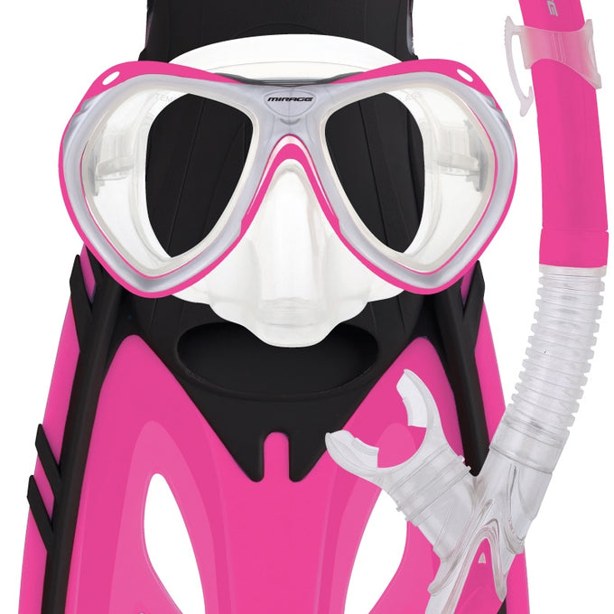 Crystal Junior Mask Snorkel & Fin Set