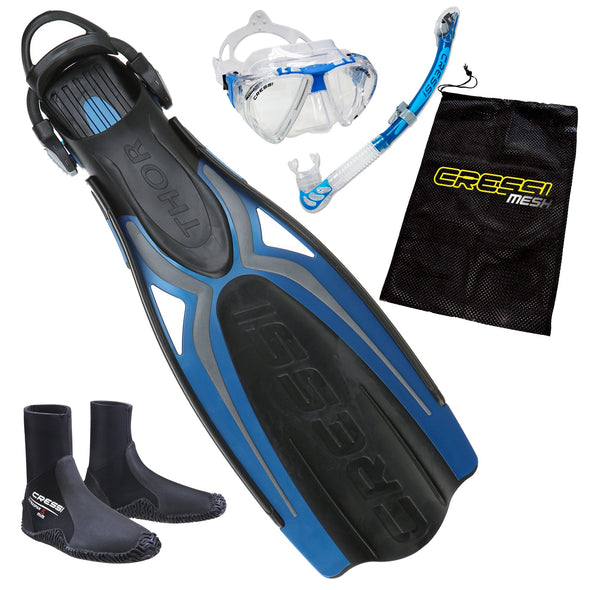 Cressi Elite Snorkelling Package Blue