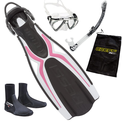 Cressi Elite Snorkelling Package Pink