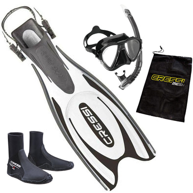 Cressi Frog snorkelling Package White