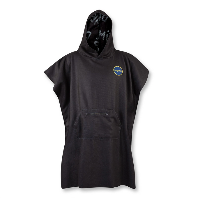 Black Dritimes Reversible Poncho