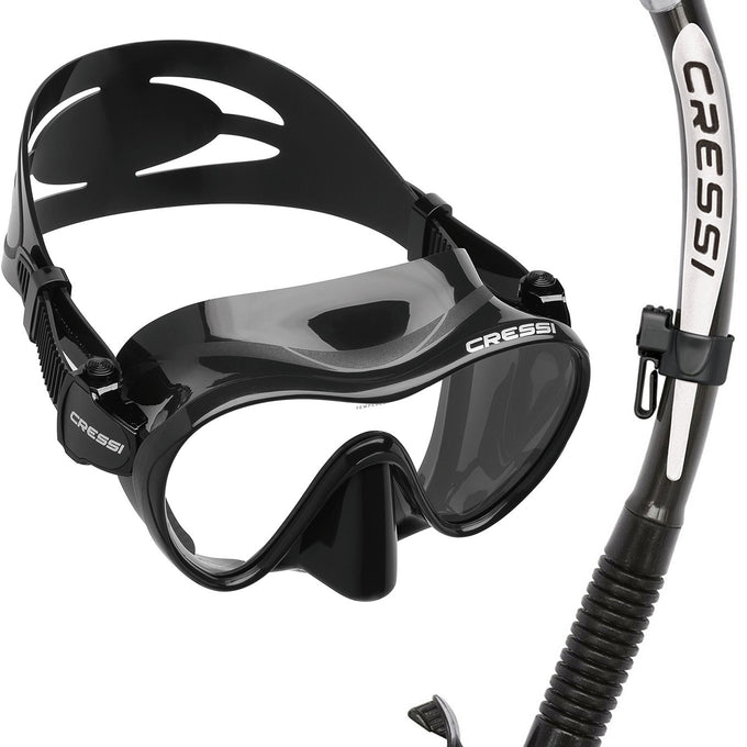 F1 Mask & Alpha Ultra Dry Snorkel Set