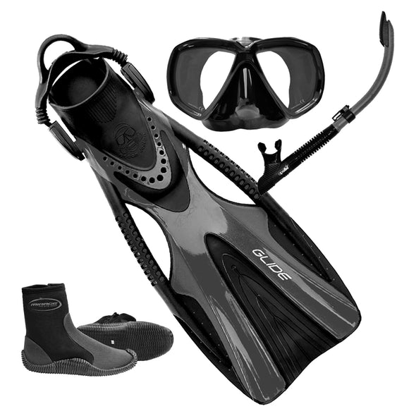 Glide Fin, Mask, Snorkel & Boots Set