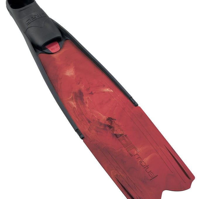 Motus Red Camo Freediving Fins (size 43/44)