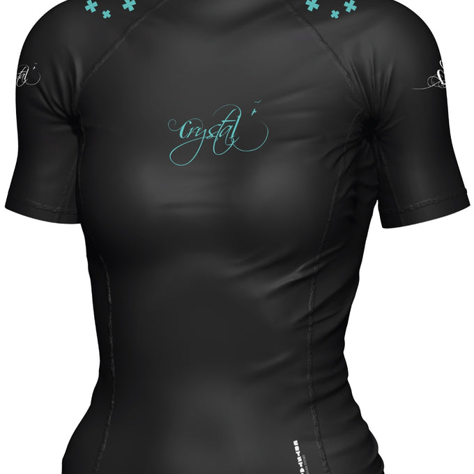 Crystal Ladies Short Sleeve Rash Shirt