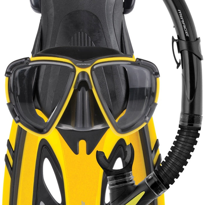 Crystal Mask Snorkel & Fin Set