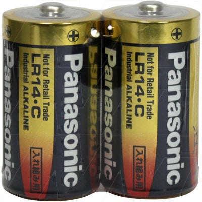 Industrial Grade C Alkaline Battery 2Pk