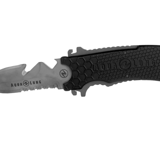 Squeeze Spear Tip Titanium Knife