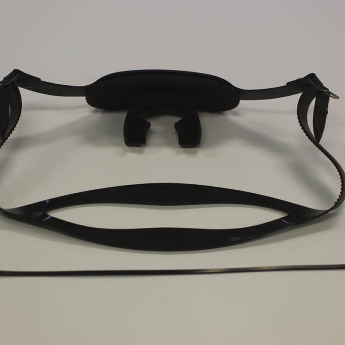 Silicone byte piece with strap complete